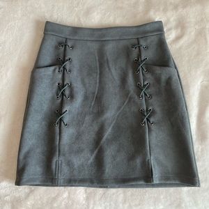 Size S Gray Mini Shirt